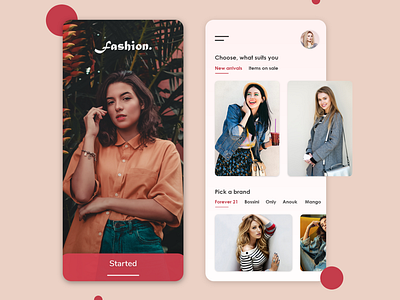 Fashion App UI Concept app design idea ui ui ux ui design uikit uiux ux uxdesign