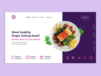 Food Website design ios app design landing page logo ui ui design uikit uiux ux uxdesign website design