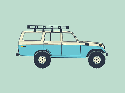 Fj 55 fj55 illustration landcruiser toyota