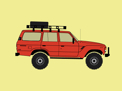 Fj 60 illustration j60 landcruiser toyota