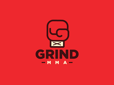 The Grind illustration logo mma