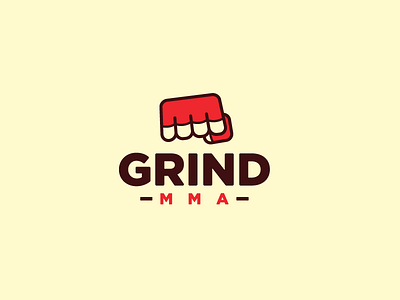 The Grind illustration logo mma