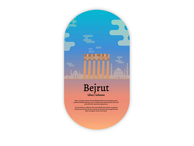 Beirut - Wartime Memorial art design drawing graphic art graphic design graphicdesign illiustration illustration illustrator poster