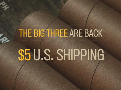 The Big Three Are Back ad posters richmond prints shipping