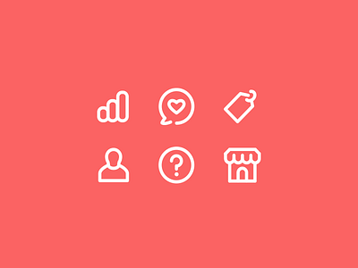 Icons campaign icons label outline product store ui user