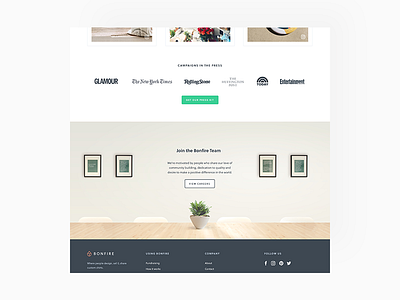 About Bonfire about bonfire careers landing page team ui