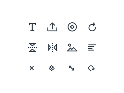 Editor Icons by Dan Strogiy on Dribbble