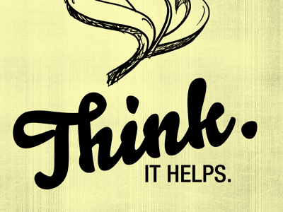 Think poster print