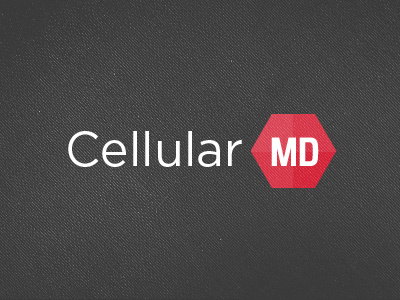 Cellular MD cell phone doctor logo phone