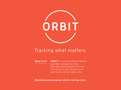 Orbit Announcement announcement app branding data illustrator media orbit photoshop progress social vector