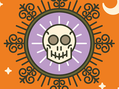 Halloween Countdown calendar flat halloween illustrator monoweight october skull vector