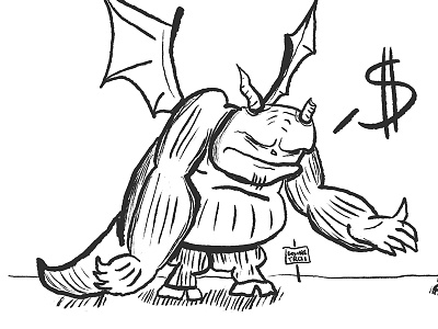 Monster And Kid brush digital inktober photoshop sketch