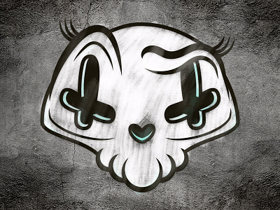 Little Candy Skull character cute digital graffiti illustrator monster screen skeleton skull stencil street vector
