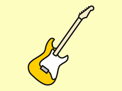S - Stratocaster fender guitar icon stratocaster