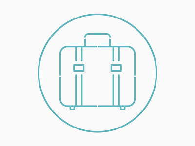 Luggage Line Icon icon line luggage suitcase travel