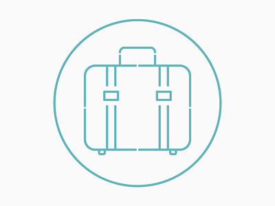 Luggage Line Icon