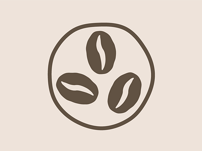 Simple Coffee Bean Icon/Logo