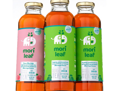Mori Leaf branding label moringa packaging tea