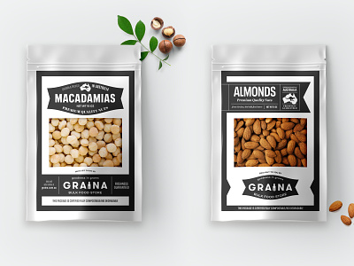 Graina pouches australia branding food nuts packaging pouch