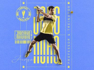 Jorginho Visual Identity Exploration brand identity branding collage daly design digital geometric keyvisual logo modern tennis tennis player visual visual identity