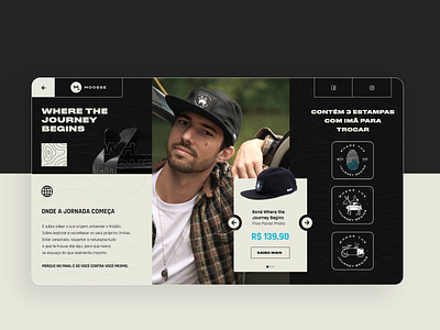 Landing Page - Where The Journey Begins black cap clean daily dailyinspiration design desktop landing page minimal modern surf ui web design website