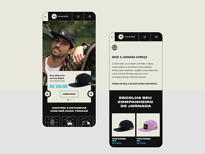 Mobile - Where The Journey Begins cap daily dailyinspiration design landing page minimal mobile modern surf ui web web design