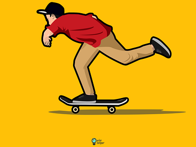 Happy Go Skateboarding Day art design flat illustration minimal skate skateboard skateboarder vector