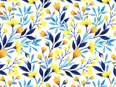 Floral seamless pattern design