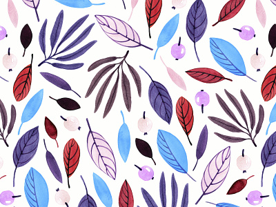 Abstract decorative seamless watercolor pattern.