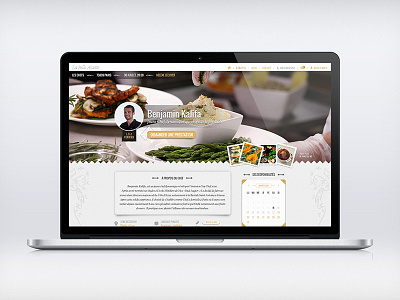 La Belle Assiette — Profile page cuisine food profile search results tags texture webdesign website