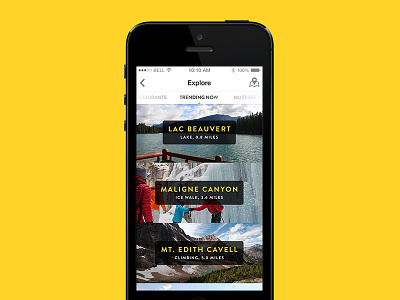 Tourism App – “Explore the town” listing app guide ios iphone tourism travel