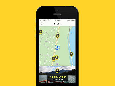 Tourism App – Map view