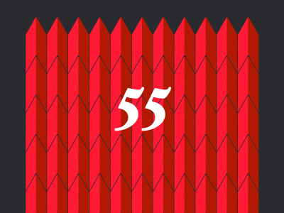 55 numbers pattern red