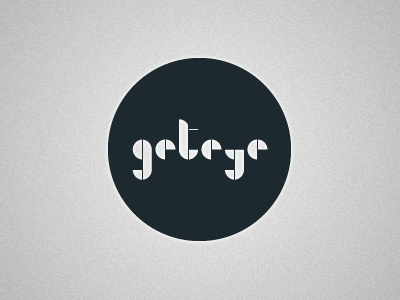 GETEYE logo music type typography