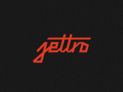 Jettro logo neon red