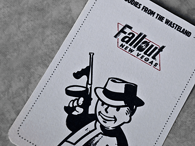 Goodies from the Wasteland card fallout game new print vegas