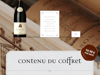 LTS bottle club design lts seal texture wax web webdesign wine