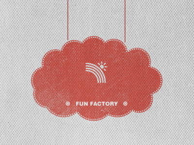 Fun Factory cloud logo pink print texture useless