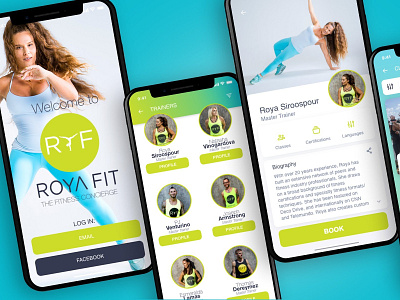 Fitness Concierge App branding design fitness logo mobile app ui