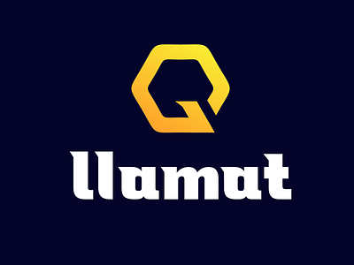 Llamat design logo vector