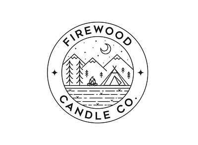 Firewood Candle Co. adventure firewood mountain tent