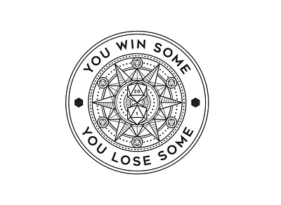 You Win Some - You Lose Some adventure apparel badge brand branding design graphic design illustration landscape line lineart linework logo monoline nature pin tshirt