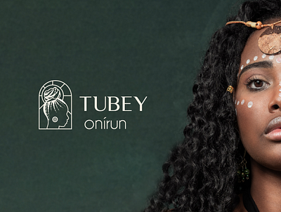 Tubey Onirun brand design brand identity design system fashion hairdresser hairstyle logo mark women empowerment