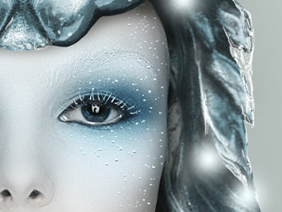 Ice Queen blue frost ice photo manipulation snow white