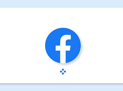 Facebook loading animation app branding design icon illustration logo ui ux web
