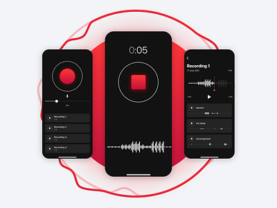 Audio splitter app (hackathon 2021) app app design audio design hackathon interface ml ml core mobile recorder recording splitter ui ux wwdc