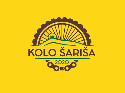 Kolo Sarisa bicycle bike branding castle club logo graphic design illustration logo logo design logo designer mountains sport
