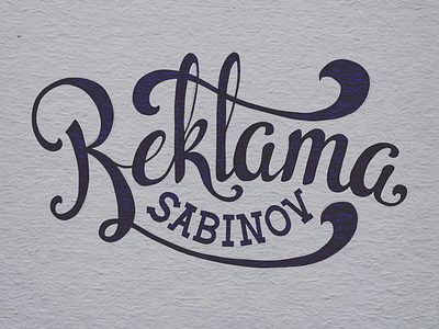 Reklama Sabinovv hand lettering lettering lettering logo logo logo design