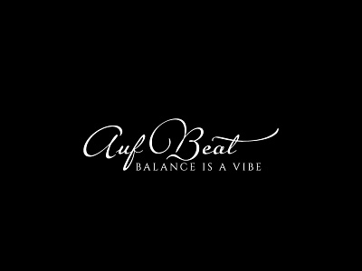 AufBeat branding design illustration illustrator minimal typography