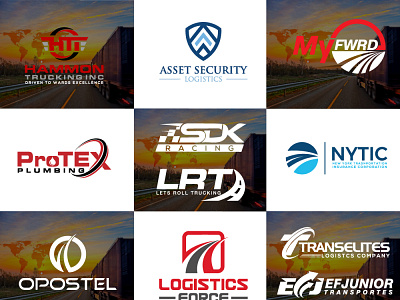 trucking logistics and transport logo within 24 hours2